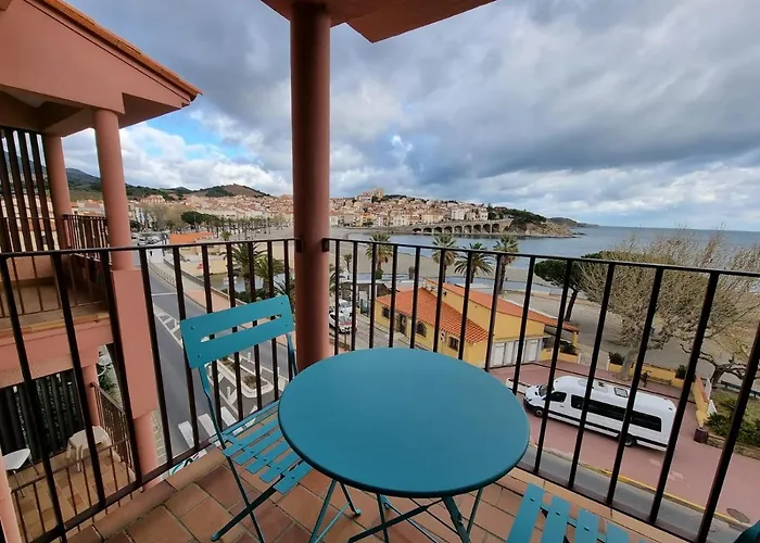 Vue Terrasse Clim Wifi Lägenhet Banyuls-sur-Mer